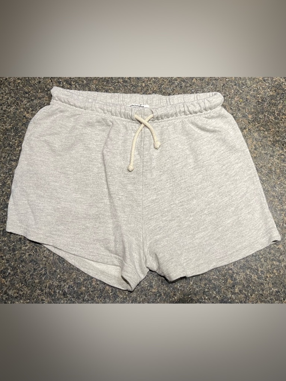 perfectwhitetee Layla Heather Gray french terry sweat short - Picture 5 of 5